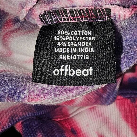 Offbeat Womens Remix Infinite Embroidered Tie Dye Hoodie Medium - Picture 4 of 4
